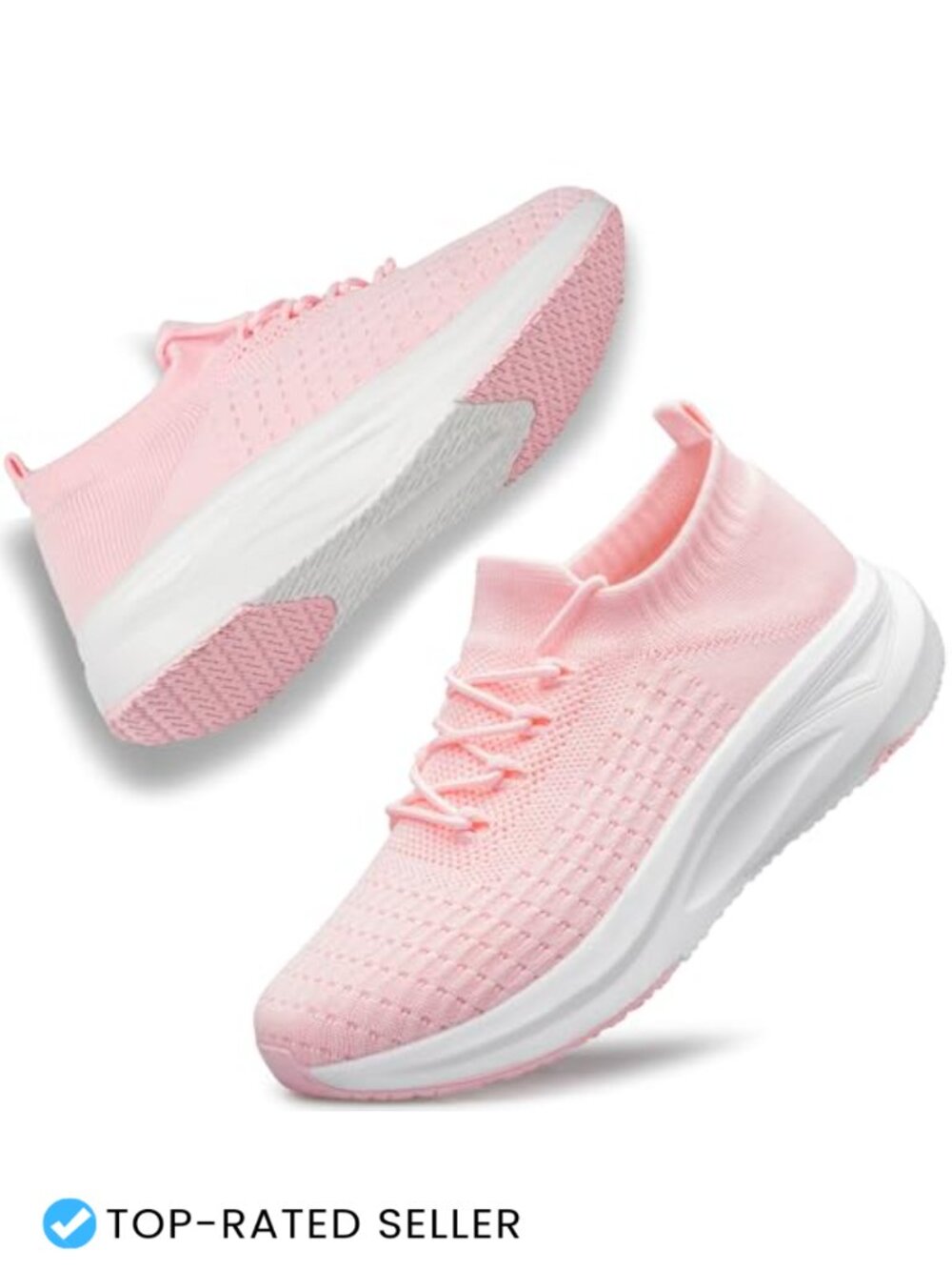 YHOON Womens Slip On Walking Shoes Comfort Sock Non Slip Mesh Sneakers